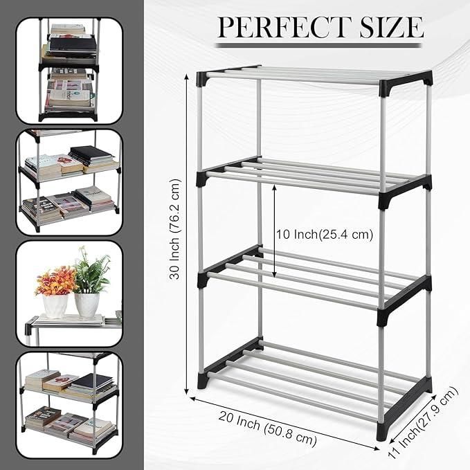 4 Layers Plastic Shoes/Books Rack