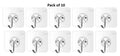 Self Adhesive Wall Hooks, Heavy Duty Sticky Hooks for Hanging 10kg (max), Waterproof Transparent Hooks for Wall (Pack of 10)