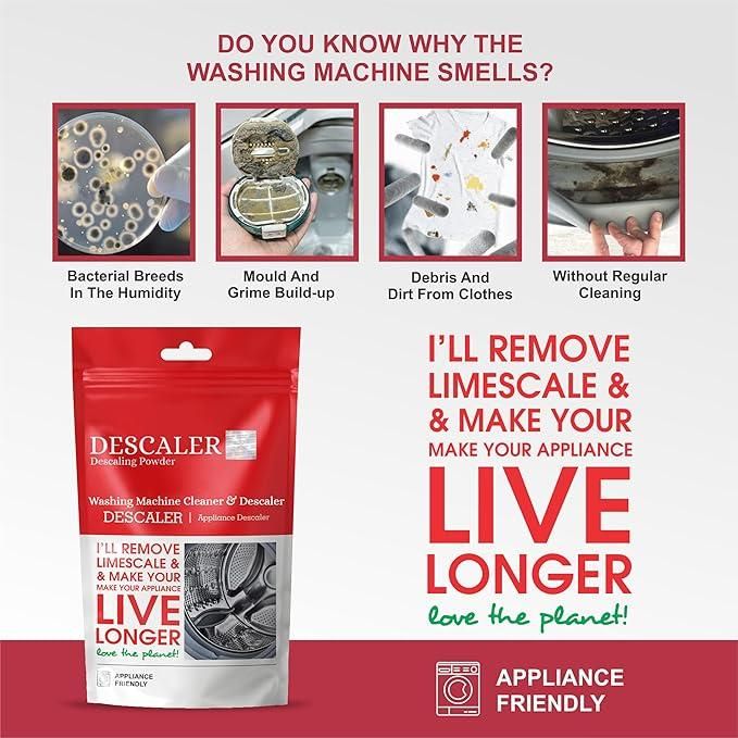 Washing Machine Cleaner - Descaler 100gm Each (Pack of 2)